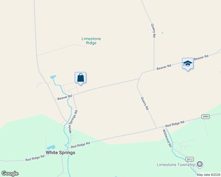 map of restaurants, bars, coffee shops, grocery stores, and more near 2095 Beaver Road in Mifflinburg
