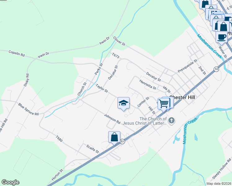map of restaurants, bars, coffee shops, grocery stores, and more near Short Street in Philipsburg