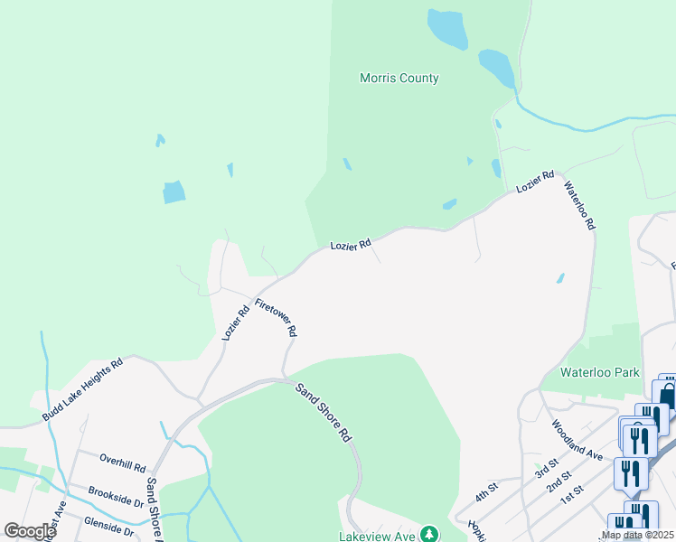 map of restaurants, bars, coffee shops, grocery stores, and more near in Mount Olive