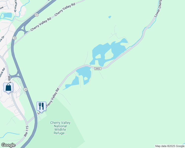 map of restaurants, bars, coffee shops, grocery stores, and more near 325 Rustic Lane in Saylorsburg
