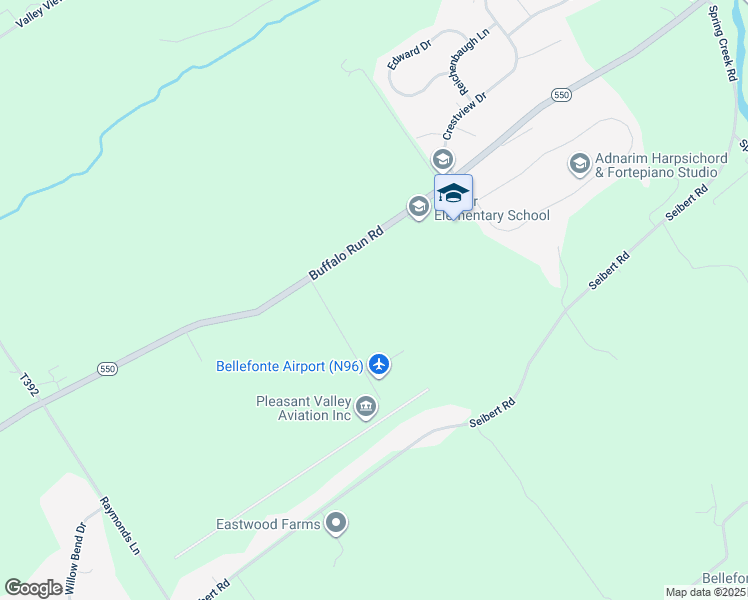 map of restaurants, bars, coffee shops, grocery stores, and more near 124 Snowbird Lane in Bellefonte