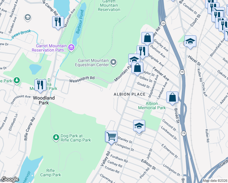 map of restaurants, bars, coffee shops, grocery stores, and more near 221 Silleck Street in Clifton