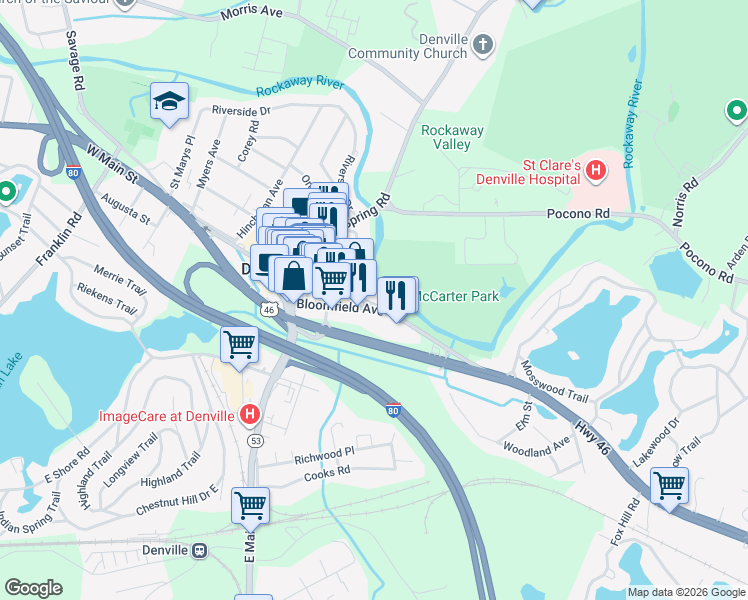 75 Broadway, Denville NJ Walk Score