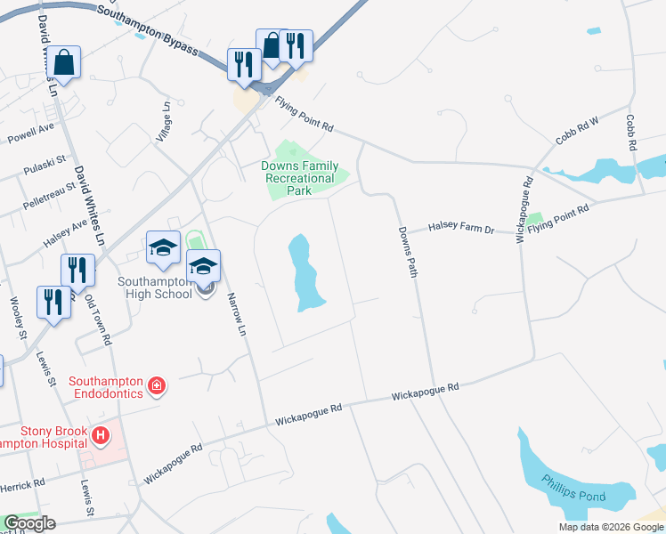 map of restaurants, bars, coffee shops, grocery stores, and more near 75 Pheasant Close East in Southampton