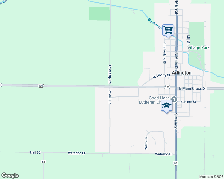 map of restaurants, bars, coffee shops, grocery stores, and more near 208 Hickory Grove Drive in Arlington