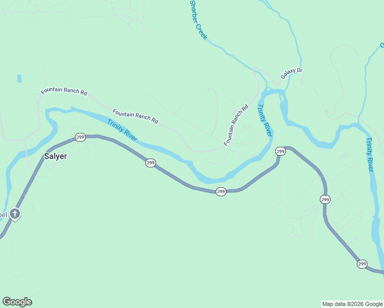 map of restaurants, bars, coffee shops, grocery stores, and more near Fountain Ranch Road in Salyer