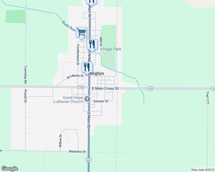 map of restaurants, bars, coffee shops, grocery stores, and more near 212 Elm Street in Arlington
