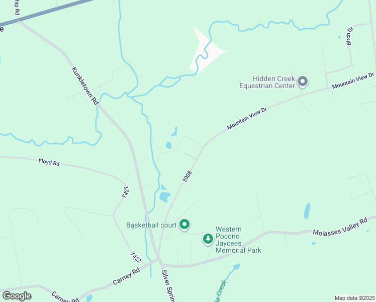 map of restaurants, bars, coffee shops, grocery stores, and more near 195 Mountain View Drive in Kunkletown