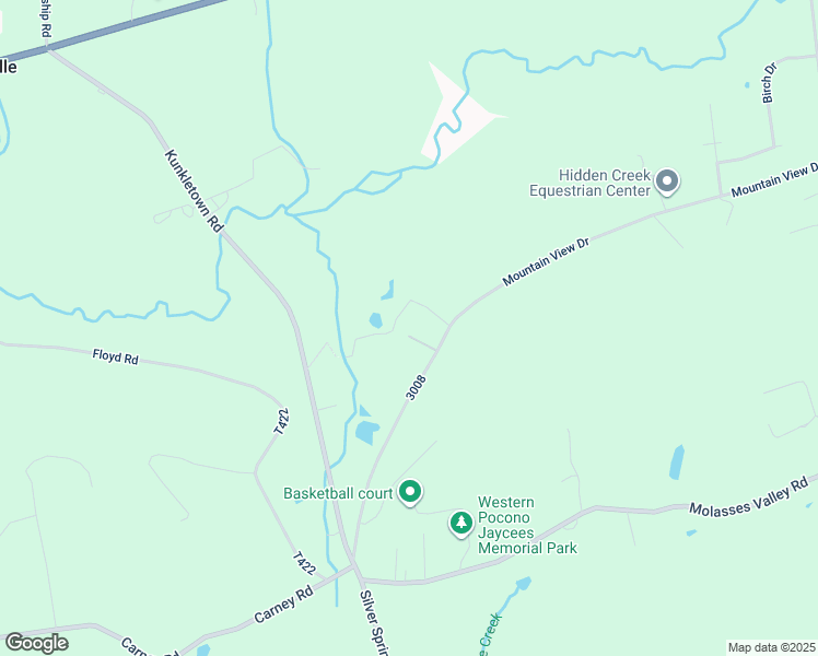 map of restaurants, bars, coffee shops, grocery stores, and more near 195 Mountain View Drive in Kunkletown
