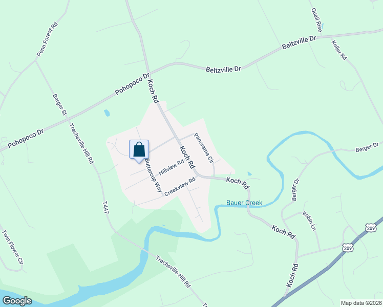 map of restaurants, bars, coffee shops, grocery stores, and more near 930 Koch Rd in Carbon