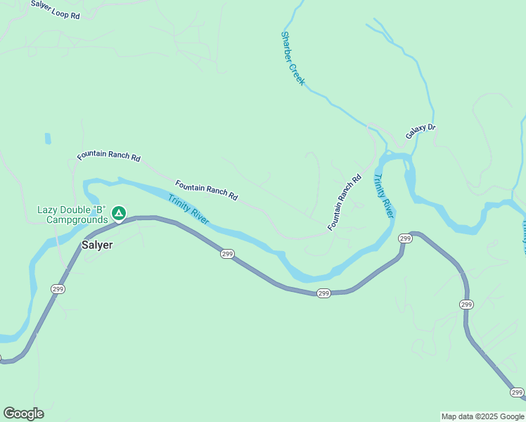 map of restaurants, bars, coffee shops, grocery stores, and more near Fountain Ranch Rd in Salyer