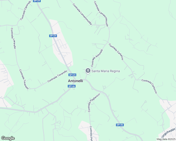 map of restaurants, bars, coffee shops, grocery stores, and more near 544 Contrada Antonelli in Antonelli