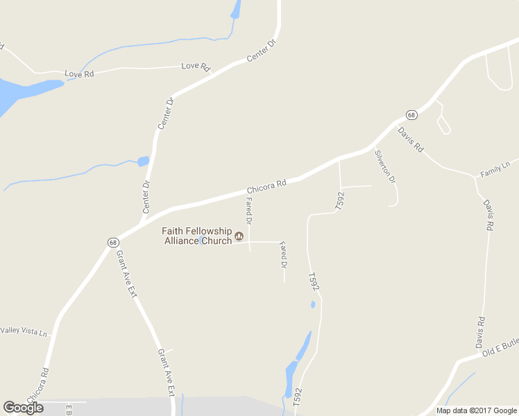 map of restaurants, bars, coffee shops, grocery stores, and more near 101 Fared Drive in Butler