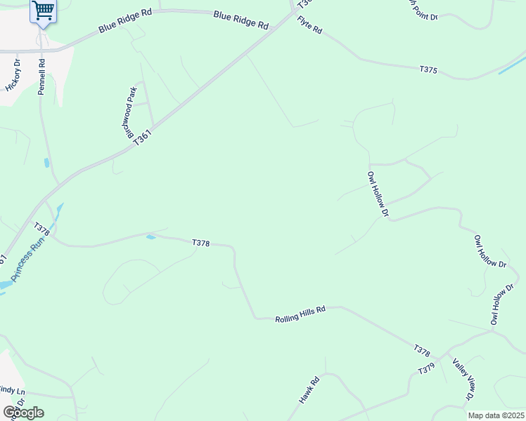 map of restaurants, bars, coffee shops, grocery stores, and more near 5241 Rolling Hills Road in Saylorsburg