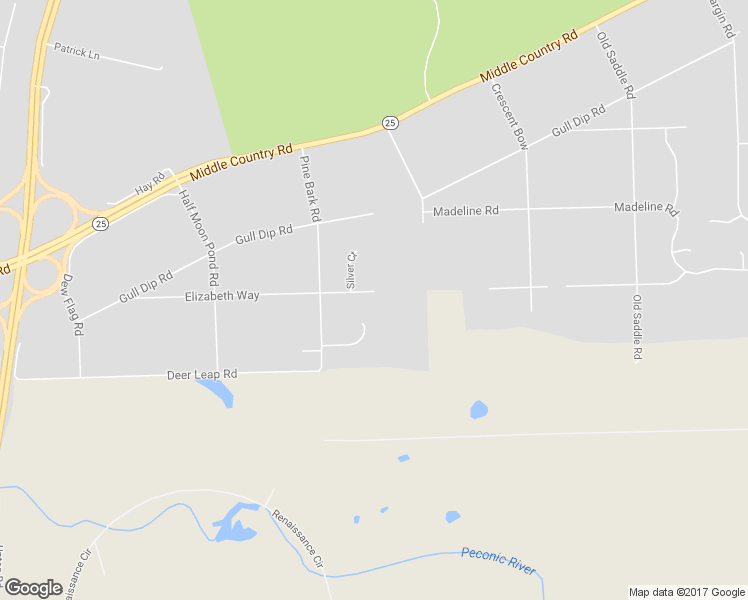 map of restaurants, bars, coffee shops, grocery stores, and more near 58 Elizabeth Way in Ridge