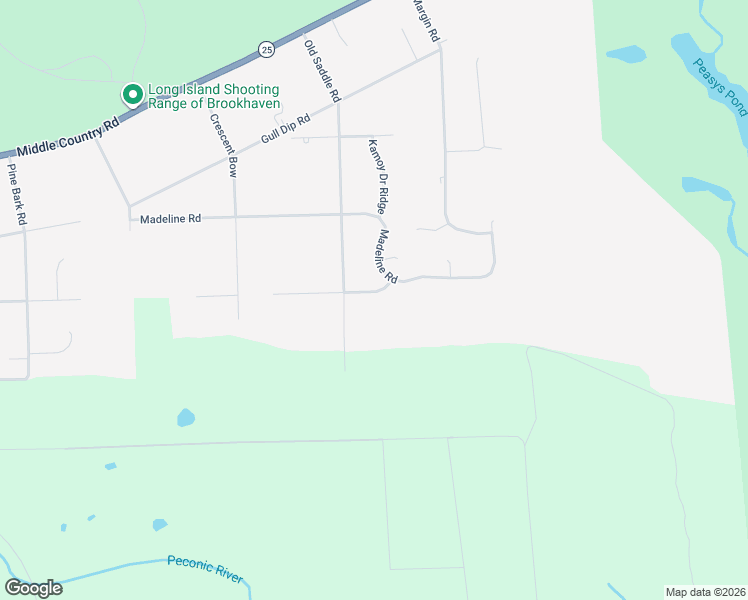 map of restaurants, bars, coffee shops, grocery stores, and more near 136 Elizabeth Way in Ridge