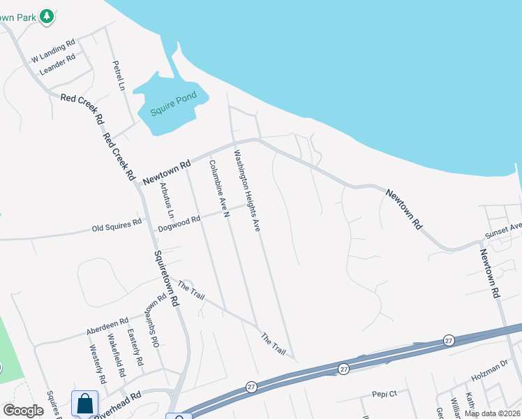 map of restaurants, bars, coffee shops, grocery stores, and more near 152 Washington Heights Avenue in Hampton Bays