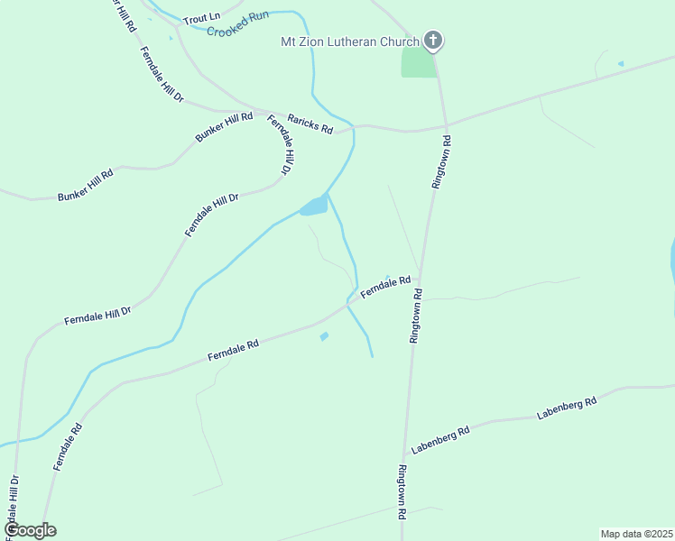 map of restaurants, bars, coffee shops, grocery stores, and more near Ferndale Road in Schuylkill County