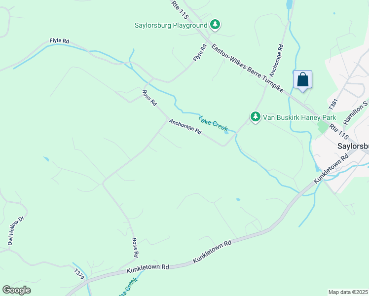 map of restaurants, bars, coffee shops, grocery stores, and more near 3276 Ross Road in Saylorsburg