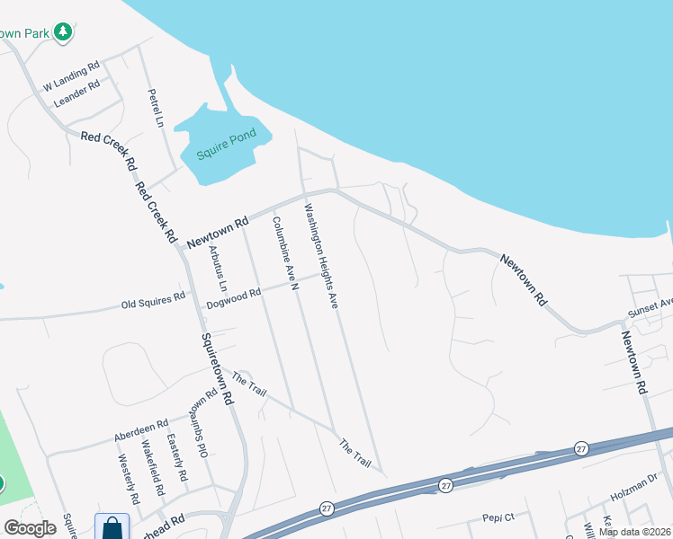 map of restaurants, bars, coffee shops, grocery stores, and more near 16 Channing Cross in Hampton Bays