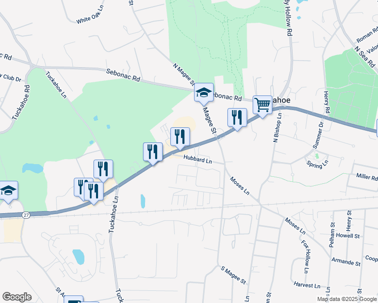 map of restaurants, bars, coffee shops, grocery stores, and more near 570 Southampton Bypass in Southampton