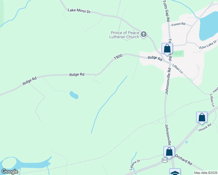 map of restaurants, bars, coffee shops, grocery stores, and more near 1855 Ridge Road in Bangor