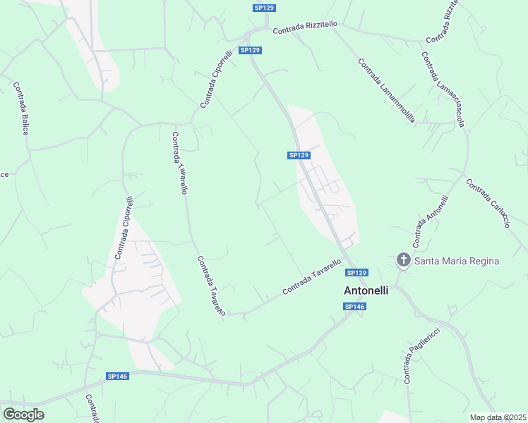 map of restaurants, bars, coffee shops, grocery stores, and more near 385 Contrada Tavarello in Antonelli