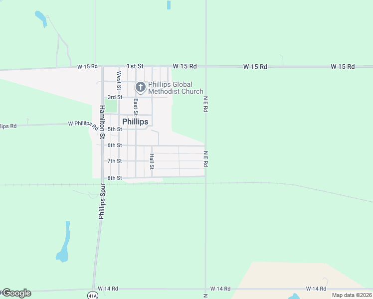 map of restaurants, bars, coffee shops, grocery stores, and more near 556 6th Street in Phillips