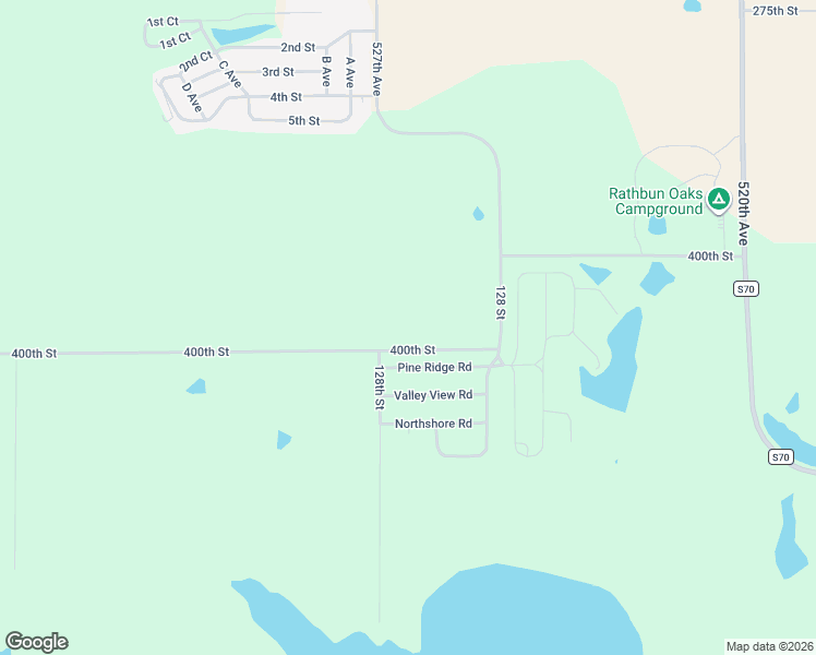 map of restaurants, bars, coffee shops, grocery stores, and more near 12702 400th Street in Melrose