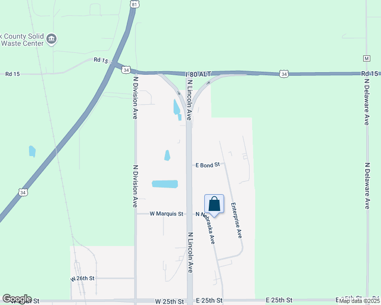 map of restaurants, bars, coffee shops, grocery stores, and more near 3320 North Lincoln Avenue in York