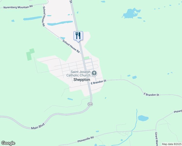 map of restaurants, bars, coffee shops, grocery stores, and more near in Sheppton
