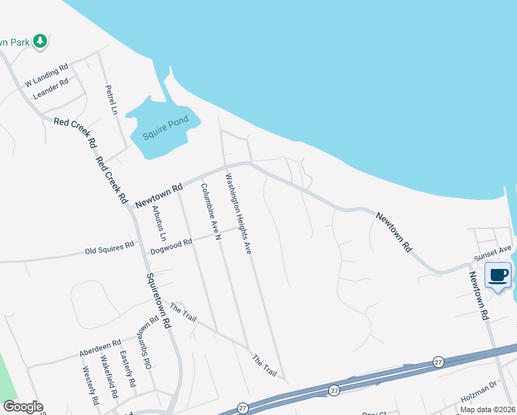 map of restaurants, bars, coffee shops, grocery stores, and more near 16 Channing Cross in Hampton Bays