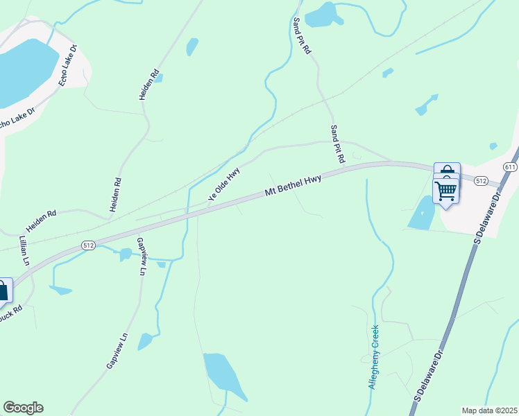 map of restaurants, bars, coffee shops, grocery stores, and more near 1749 Mount Bethel Highway in Mount Bethel