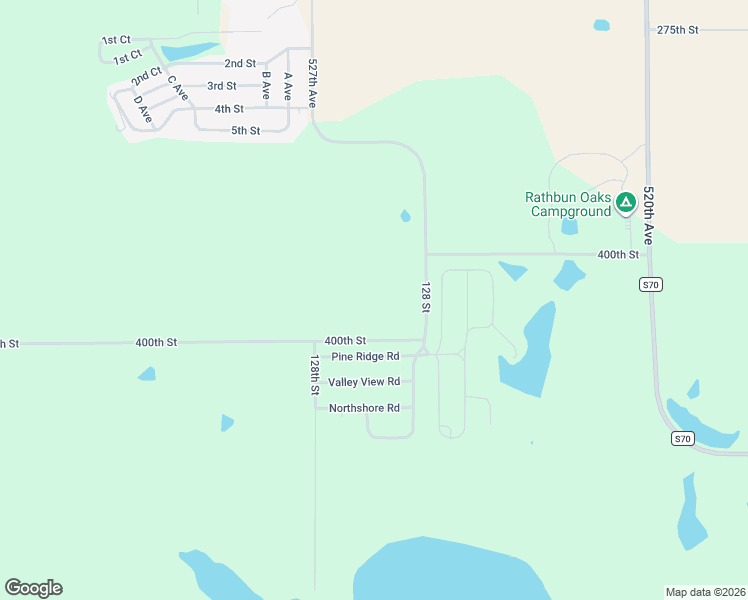 map of restaurants, bars, coffee shops, grocery stores, and more near 400th Street in Melrose