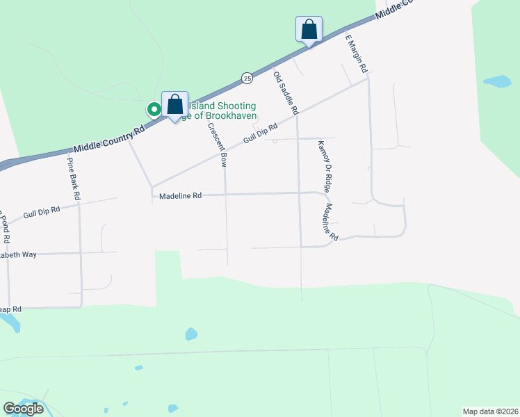 map of restaurants, bars, coffee shops, grocery stores, and more near 44 Madeline Road in Ridge