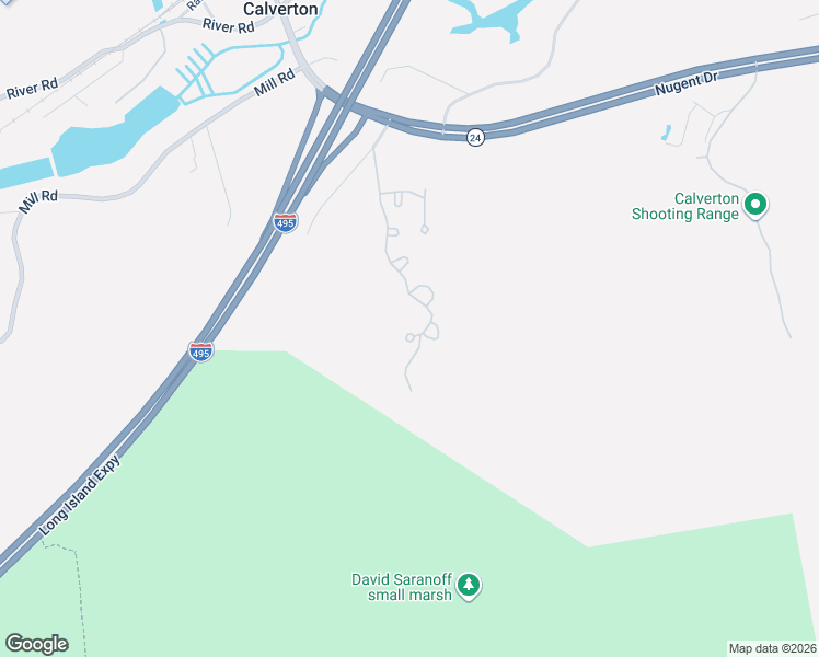 map of restaurants, bars, coffee shops, grocery stores, and more near 168 Hill Rise in Calverton