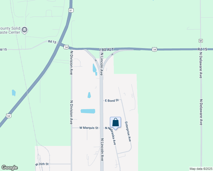 map of restaurants, bars, coffee shops, grocery stores, and more near 3320 North Lincoln Avenue in York