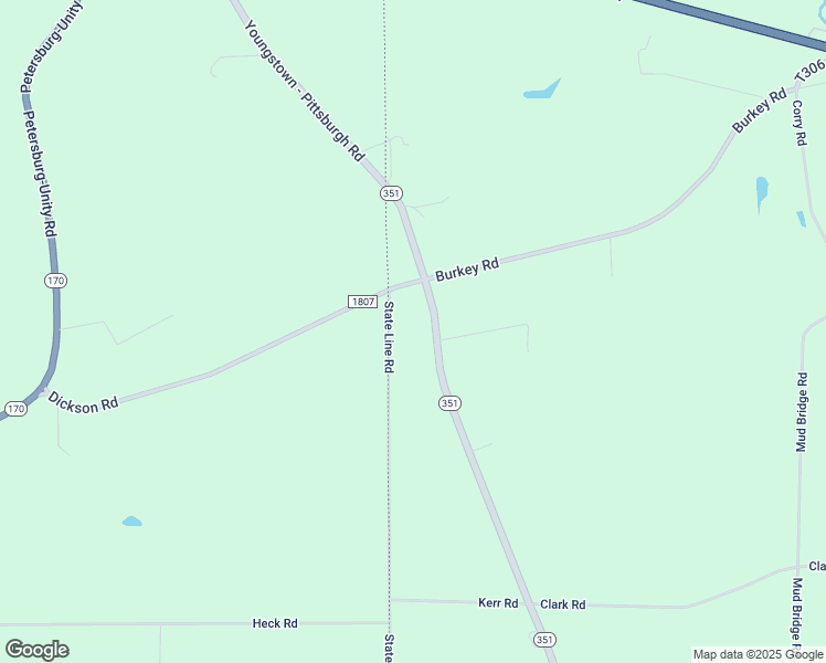 map of restaurants, bars, coffee shops, grocery stores, and more near 192 State Line Road in Enon Valley