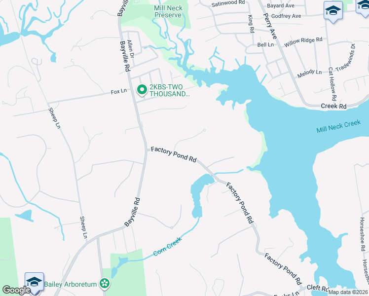 map of restaurants, bars, coffee shops, grocery stores, and more near 2 Mill Pond Lane in Locust Valley