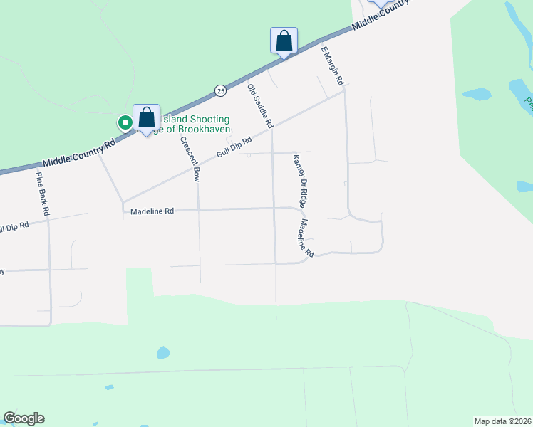 map of restaurants, bars, coffee shops, grocery stores, and more near 52 Madeline Road in Ridge