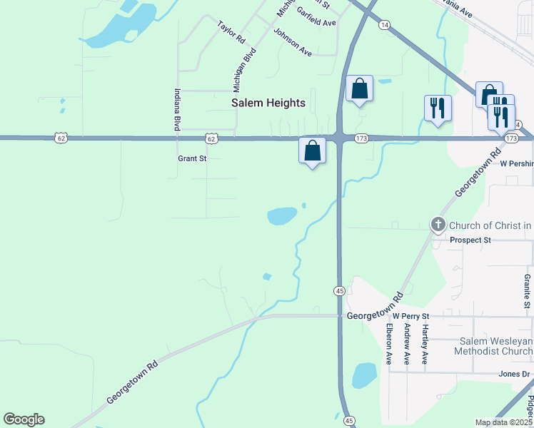 map of restaurants, bars, coffee shops, grocery stores, and more near 1500 Jackson Avenue in Salem