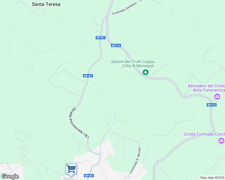 map of restaurants, bars, coffee shops, grocery stores, and more near 280/d Contrada Guidano in Città Metropolitana di Bari