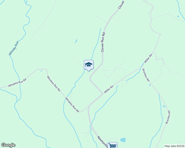 map of restaurants, bars, coffee shops, grocery stores, and more near 426 Clover Run Road in Mahaffey