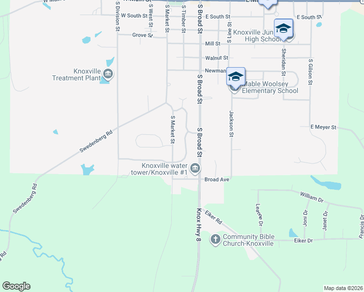map of restaurants, bars, coffee shops, grocery stores, and more near 801-899 Sunnyview Ave in Knoxville
