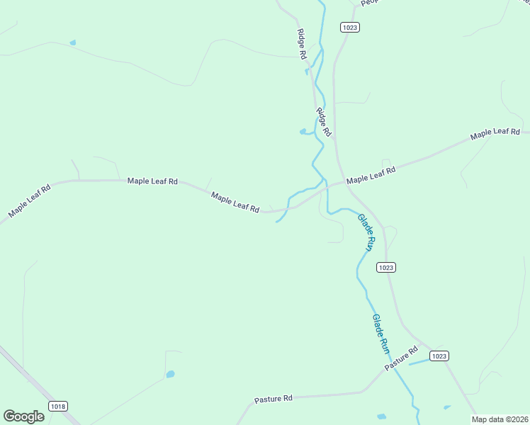 map of restaurants, bars, coffee shops, grocery stores, and more near Maple Leaf Road in Armstrong County