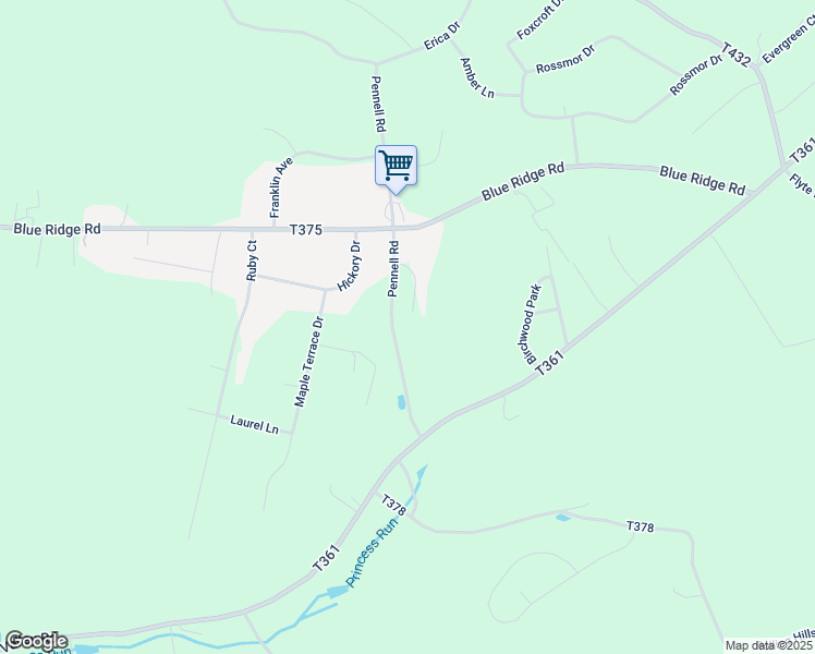 map of restaurants, bars, coffee shops, grocery stores, and more near 4126 Hill Court in Saylorsburg