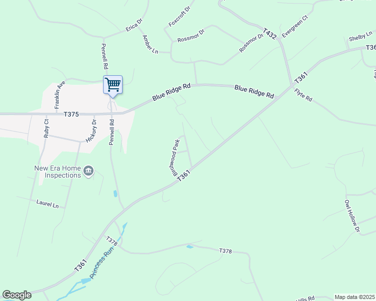 map of restaurants, bars, coffee shops, grocery stores, and more near Birchwood Park in Saylorsburg