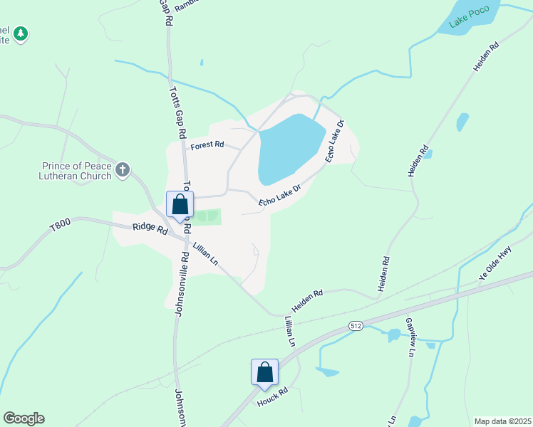 map of restaurants, bars, coffee shops, grocery stores, and more near 66 Echo Lake Drive in Bangor
