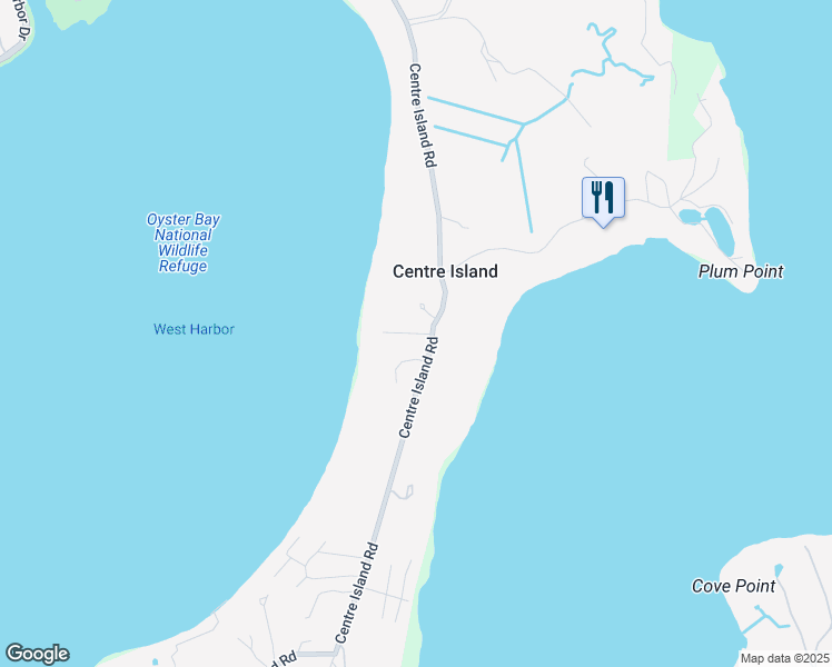 map of restaurants, bars, coffee shops, grocery stores, and more near 346 Harbor Drive in Oyster Bay