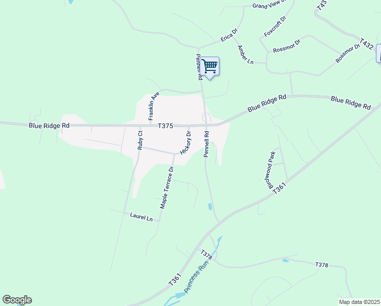 map of restaurants, bars, coffee shops, grocery stores, and more near 221 Hickory Drive in Saylorsburg